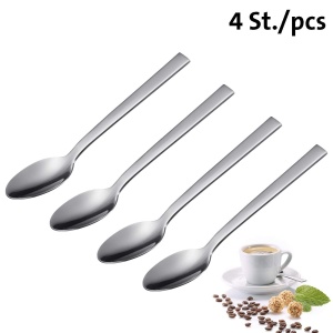 Set 4 linguri espresso Westmark, 11 cm, inox 1810, argintii - Img 2