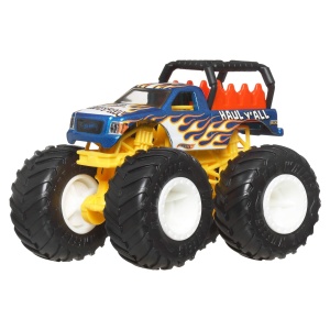 Set 4 Masini Monster Trucks Hot Wheels, 164, Roti Mari, Design Impresionant - Img 2