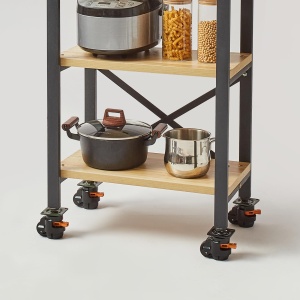 Set 4 roti pivotante VEVOR GD-60FD nylon ajustabile capacitate 05 tone - Img 7