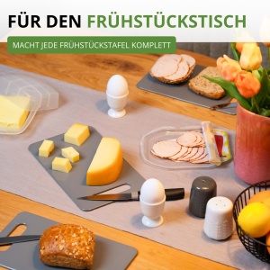 Set 4 Tavi Mic Dejun Westmark 62012270 Plastic Culoare Antracit - Img 2