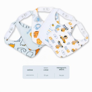 Set 5 Bavete Chicco pentru Baieti, Material Bumbac si Frottee - Img 5