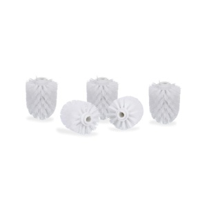Set 5 Bucati Capete Perie WC Relaxdays, Alb, 7cm Diametru, 12mm Filet - Img 8