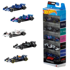 Set 5 Masini Die-Cast Hot Wheels 164 - Formula 1, Detalii Autentice, Cadou Perfect