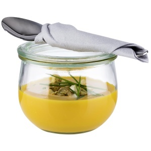 Set 6 Borcane pentru Conserve APS, 580 ml, Forma Tulipa, Cu Capac Din Sticla - Img 2