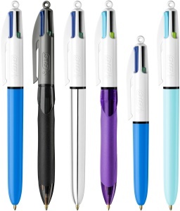 Set 6 Stilouri BIC 4 Culori, Design Modern, Diverse Culori - Img 3