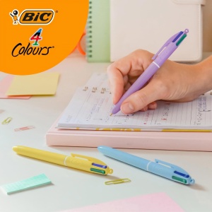 Set 6 Stilouri Multifunctionale BIC 4 Culori Pastel, 4 Culori, Ideal pentru Birou si Scoala - Img 8
