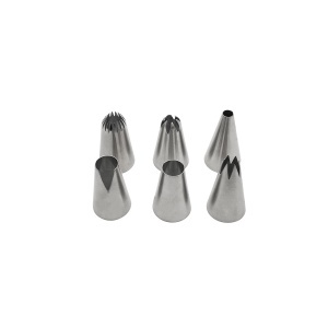 Set 6 Tui Zenker 44894 din Otel Inoxidabil pentru Decorarea Torturilor si Cupcakes