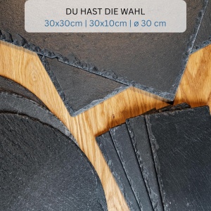 Set 8 Placi Servire din Ardezie Westmark, 30 x 10 cm, Culoare Anthrazit - Img 2