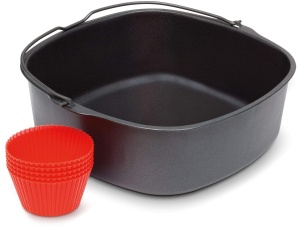 Set Accesorii Friteuza cu Aer Cald Philips Airfryer Back-Kit, 2.5L, 9 Muffinfom