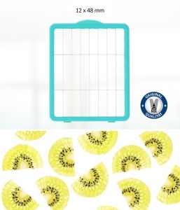 Set accesorii Genius Nicer Dicer Chef Professional 5 piese turcoaz cu lame protejate - Img 5