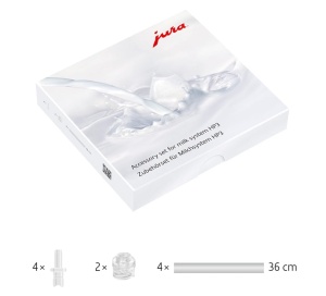 Set accesorii JURA 24117 pentru sistem de lapte HP3 transparent 4 tuburi lapte si 2 duze lapte - Img 2