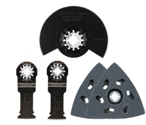 Set accesorii multifunctionale Makita B-67511, 5 piese, pentru lemn, metal si slefuire