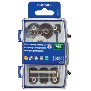 Set accesorii pentru slefuire si polishare Dremel EZ726-01, 8 piese, sistem EZ Lock
