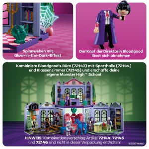 Set Birou PLAYMOBIL Monster High Bloodgood cu Detalii Gotice si Accesorii - Img 5