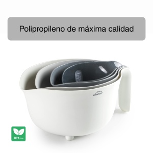 Set boluri si ustensile bucatarie Lacor 62633 4 piese BPA-free albgri 35L - Img 6
