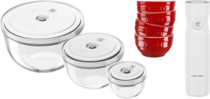 Set boluri vidat Zwilling Fresh Save 11 piese sticla si ceramica pompe incluse