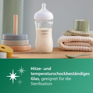 Set Cadou Philips AVENT Natural Response pentru Nou-Nascuti, 5 Sticle din Sticla, 2 Suporturi - Img 8