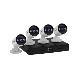 Set camera de supraveghere Tenda TK4P-4BC, 4MP, cu NVR, noapte, AI