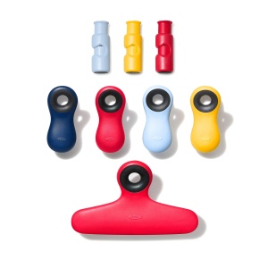 Set Clips OXO Good Grips, 8 piese, rucsori, multifunctional