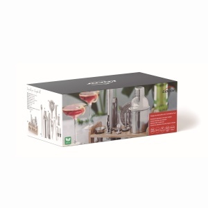 Set Cocktail Lacor 62181 10 Piese Design Portabil Suport Bambus Otel Inoxidabil 1810 - Img 6