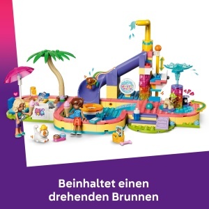 Set Constructie LEGO Friends - Zi Distractiva la Aquapark, 278 Piese, 2 Figurine - Img 4