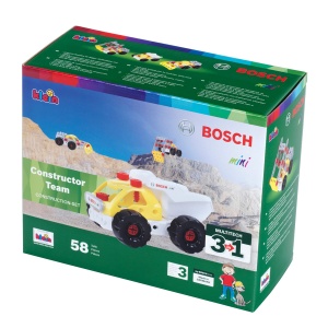 Set Constructie Theo Klein 8792 Bosch 3 in 1 - 57 Piese, Bagger, Raupe, Kipper - Img 6