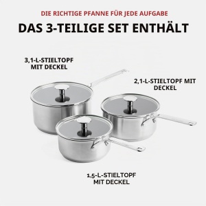 Set cratite KitchenAid din inox, 16 cm, 18 cm, 20 cm, antiaderent - Img 2