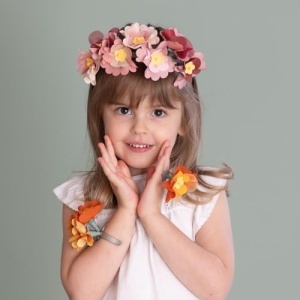 Set creativ pentru bijuterii copii Smoby Crea Flower, 50 piese, accesorii diverse, 3 ani - Img 4