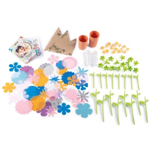 Set creativ pentru copii Smoby Flower Market, cu peste 100 accesorii, ideal de la 3 ani - Img 3