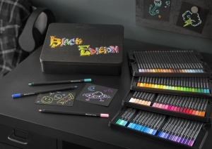 Set Creioane Colorate Faber-Castell Black Edition 100 piese, Ergonomice, Bruchfest - Img 4