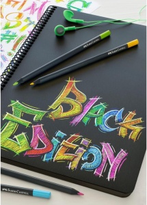 Set creioane colorate Faber-Castell Black Edition 36 bucati, ergonomice, bruchsafety - Img 8