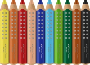 Set Creioane Colorate Faber-Castell Grippy, 10 bucati, Ergonomice - Img 2