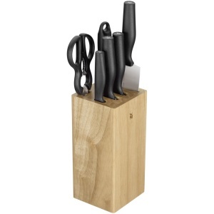 Set cutite WMF Impulse 7 piese bloc din lemn lame din otel german ergonomice - Img 4