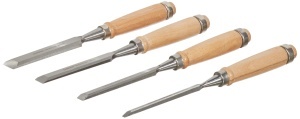 Set dalti pentru lemn Bruder Mannesmann M 609 4 piese manere din lemn lacuit