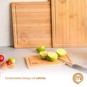 Set de 3 Tocatoare din Bambus MasterChef, 38cm x 27,5cm, 34cm x 23,5cm, 23cm x 15cm - Img 4