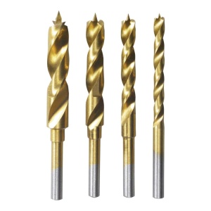 Set de 4 Burghie pentru Lemn Dremel 636 - 3-6 mm, Titan, pentru Lemn si Placi