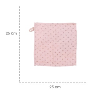 Set de 5 Lavete pentru Bebei Roba Organic Lil Planet, 100 Bumbac Bio, RozMauve - Img 5
