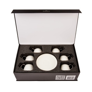 Set de 6 Cesti Cafea Karaca Saturn, Porcelain, 90 ml, Design Elegant - Img 9