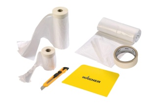 Set de acoperire WAGNER Universal Extra Premium, folie 4x6 m, banda adeziva, cutter