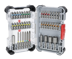 Set de biti Bosch Extra Hard 43 piese cod 43x otel tratat termic codare pe culori