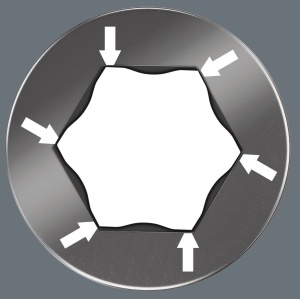 Set de Bits Wera 05056168001, 7 piese, Hex-Plus, cu suport magnet - Img 5