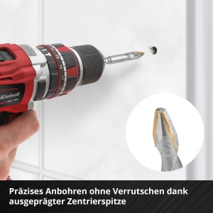 Set de burghie pentru gresie Einhell XS-CASE 4 piese placa din carbura varf de centrare cutie de depozitare - Img 6