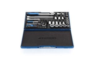 Set de chei cu clichet GEDORE 19 V 20 U-10, 50 piese, 4-30 mm - Img 3