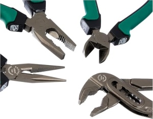 Set de clesti Bruder Mannesmann M10997 4 piese otel de inalta calitate manere ergonomice - Img 3