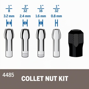 Set de Coliere Dremel 4485 pentru Unelte Rotative, 4 Piese - Img 4
