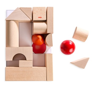 Set de Constructie HABA Meine ersten Bausteine, 18 piese, jucarie din lemn pentru bebelusi - Img 2