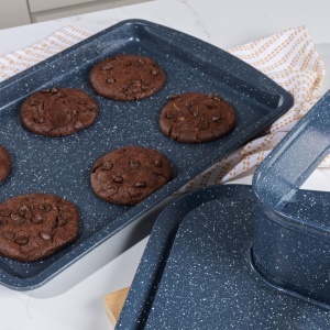 Set de copt Russell Hobbs Nightfall Stone 2 piese antiaderent otel carbon 38 cm - Img 6