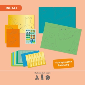 Set de creatie HABA pentru copii - 2 drachi colorati, 5 ani, materiale de calitate - Img 5