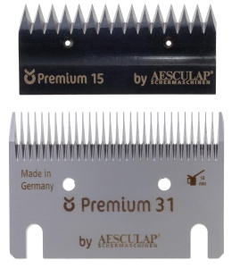Set de cutite de shearing Kerbl Aesculap 1531 dinti, pentru cai si vite