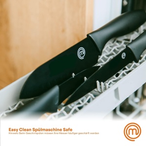 Set de cutite MasterChef, 5 piese, inox, maner ergonomic, negru - Img 7